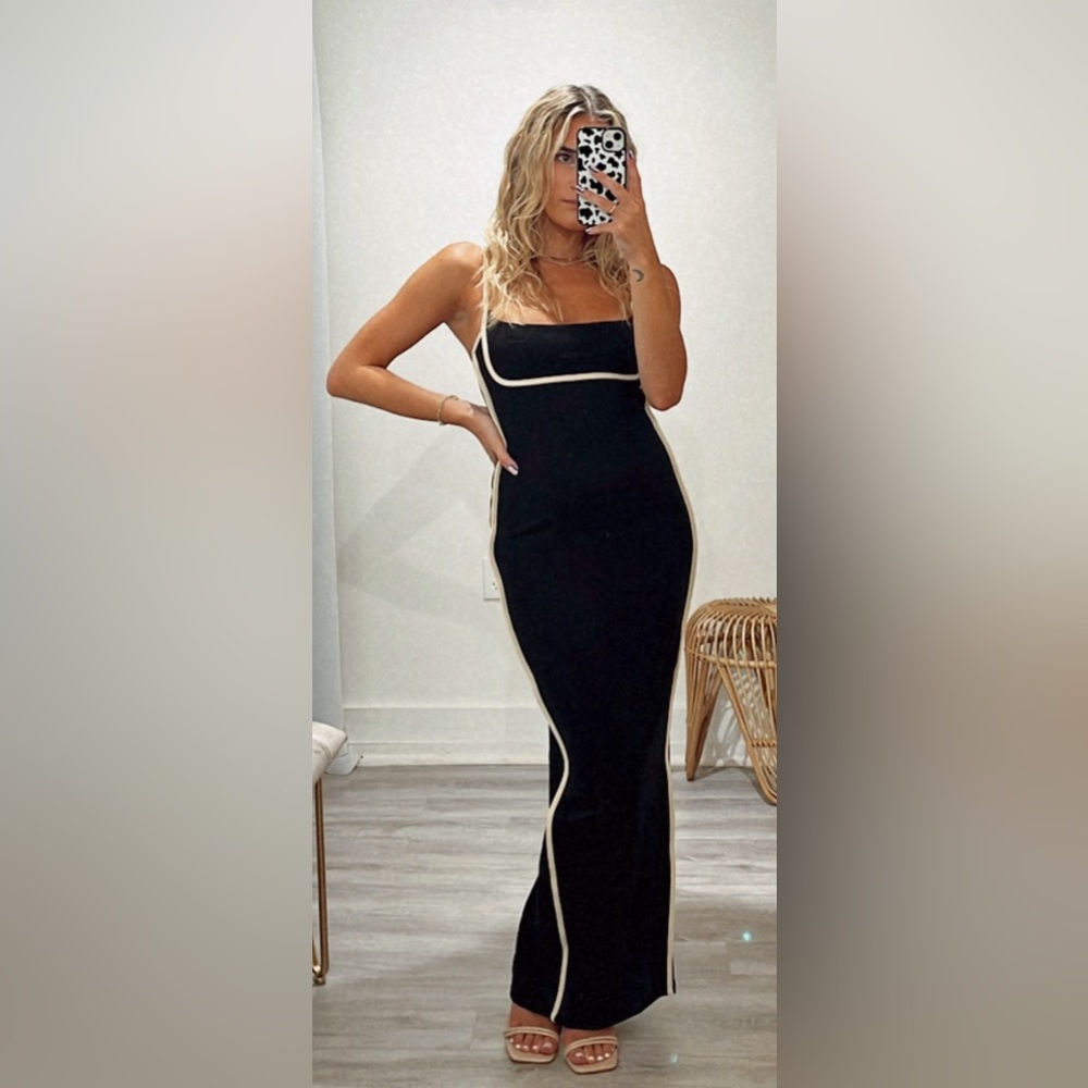 Black Bodycon Midi Dress